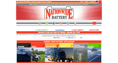 Desktop Screenshot of nationwide-battery.com